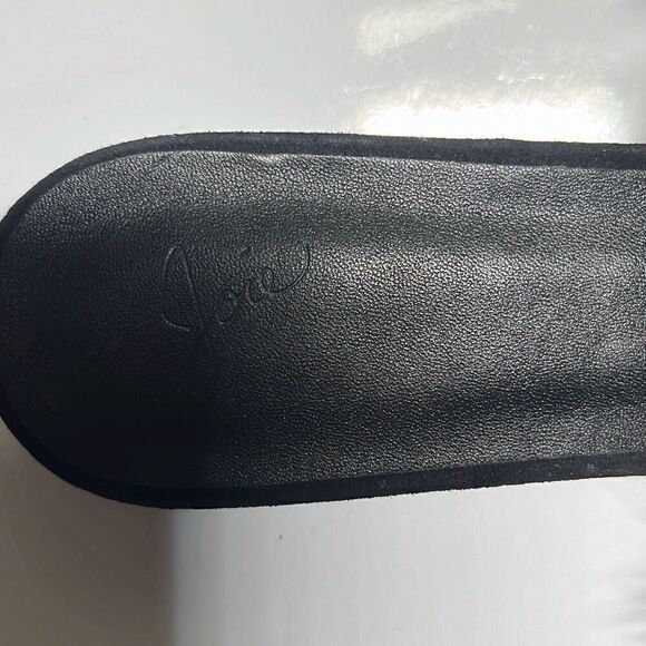 Joie Size 7 Black Mani Feather Fluffy Slide Sandal/Shoe/Slipper - Picture 6 of 7